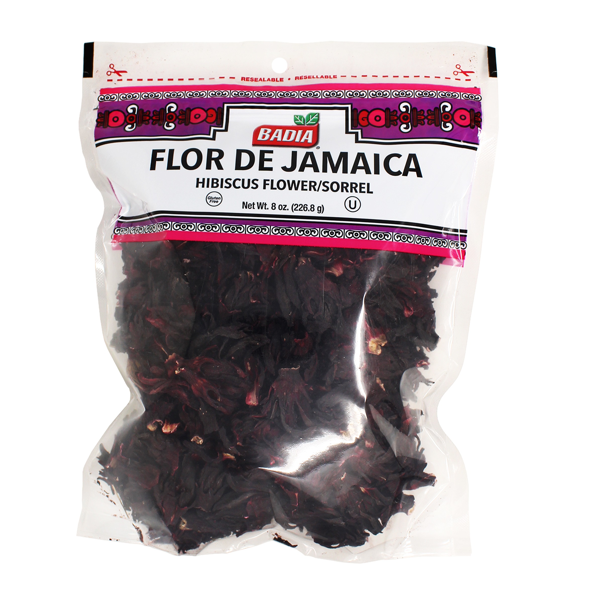 Flor de Jamaica (Hibiscus Flower) - 8 oz - Badia Spices