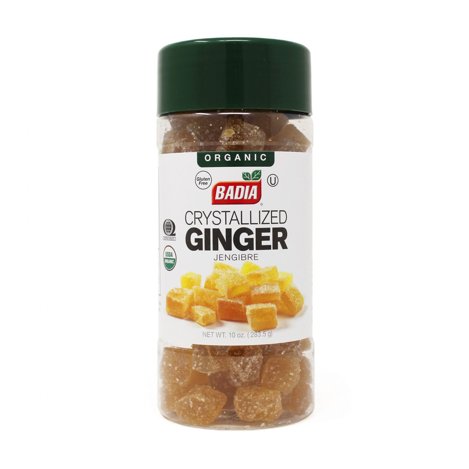 Organic Crystallized Ginger 10 Oz Badia Spices