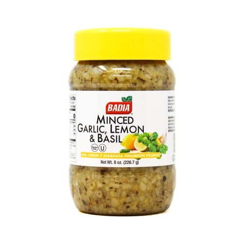 Minced Garlic, Lemon & Basil - 8 oz