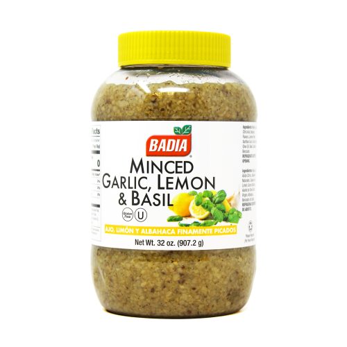 Minced Garlic, Lemon & Basil - 32 oz
