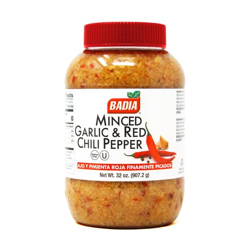 Minced Garlic & Red Chili Pepper - 32 oz