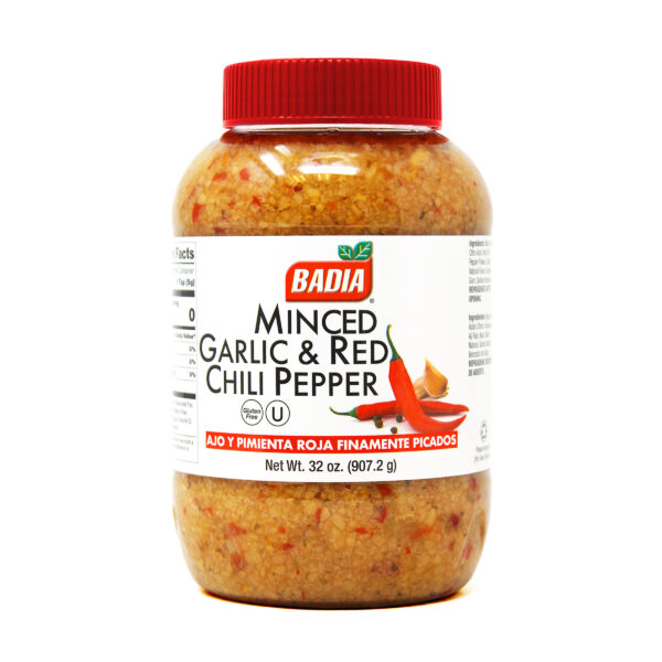 Minced Garlic & Red Chili Pepper - 32 oz