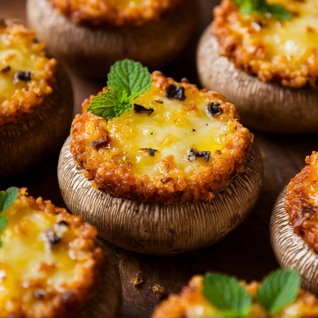 Stuffed Cheesy Mushrooms