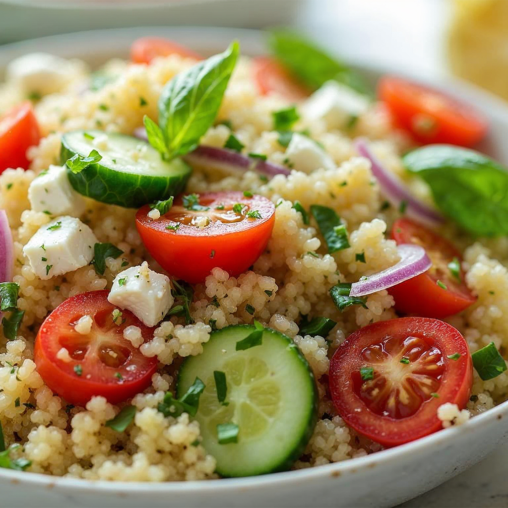 MOMS FAVORITE LEMON-BASIL QUINOA SALAD